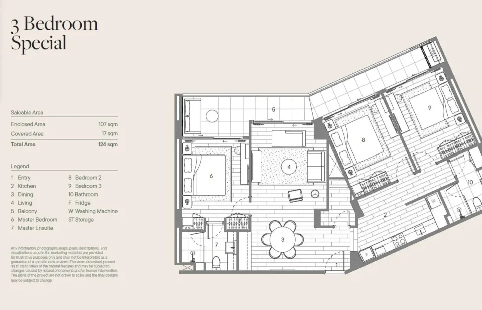 3-Bedroom Condo with Garden View at Sudara Phuket, Phuket