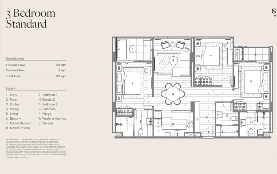 3-Bedroom Condo with Garden View at Sudara Phuket, Phuket
