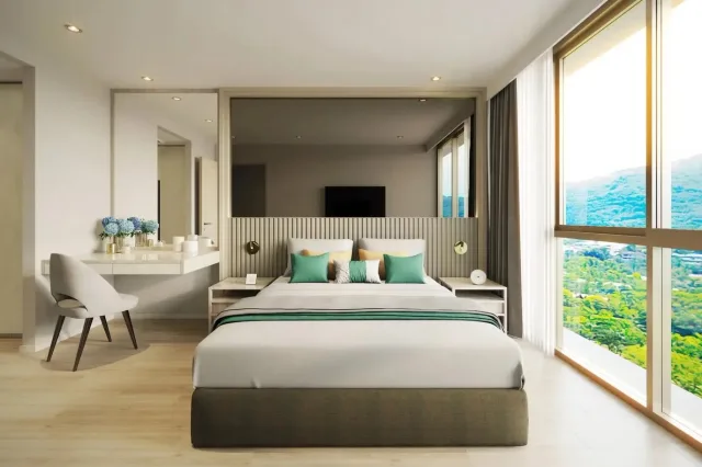 Квартира с 1 спальней и видом на горы в The Ozone Oasis Condominium, Пхукет