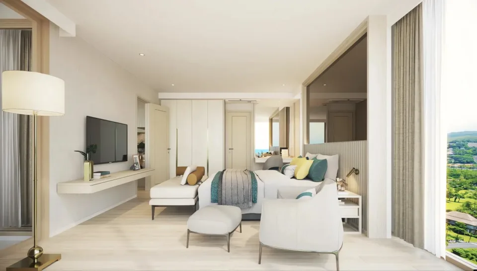Квартира с 2 спальнями и видом на море в The Ozone Oasis Condominium, Пхукет