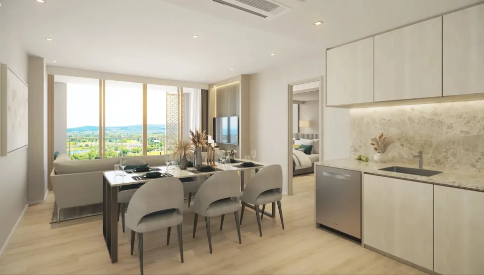 3-Bedroom Condo with Pool View at The Ozone Oasis Condominium, Phuket