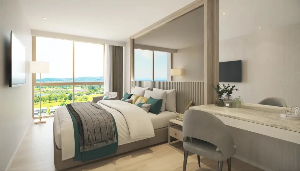 Квартира с 3 спальнями и видом на бассейн в The Ozone Oasis Condominium, Пхукет