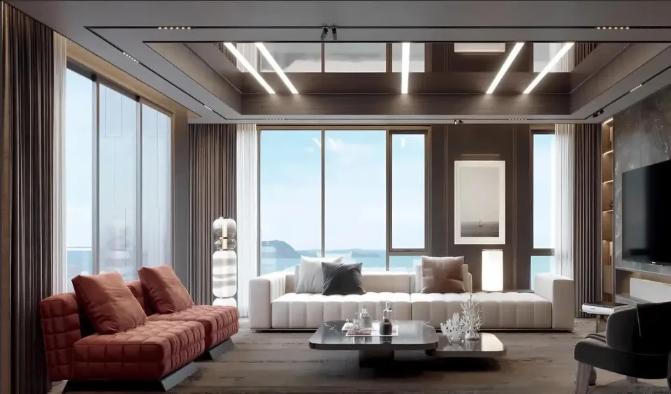 4-Bedroom Condo with Sea View at The Panora Estuaria, Pattaya