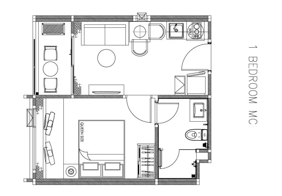 1-Bedroom Condo with Pool View at The Title The Modeva, Phuket