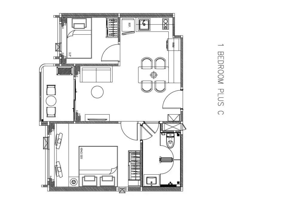 1-Bedroom Condo with Pool View at The Title The Modeva, Phuket
