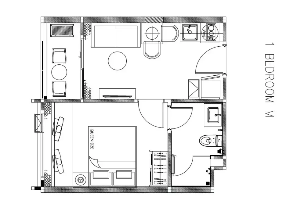 1-Bedroom Condo with Pool View at The Title The Modeva, Phuket