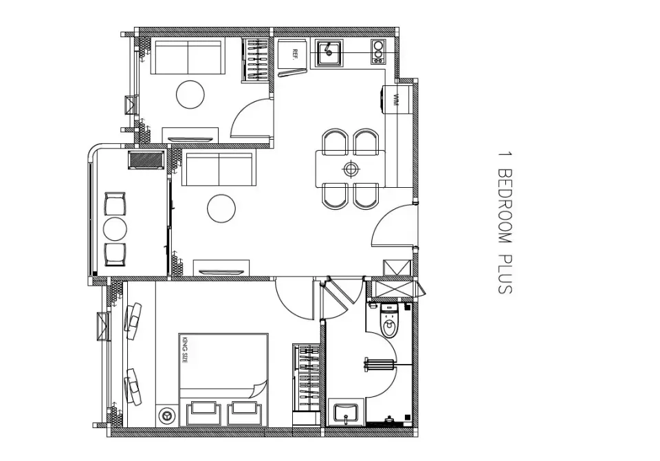 1-Bedroom Condo with Pool View at The Title The Modeva, Phuket