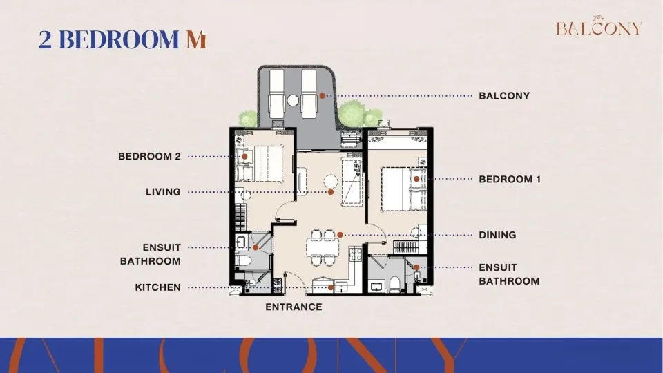 2-Bedroom Condo with Sea View at The Title Balcony Nai Yang, Nai Yang