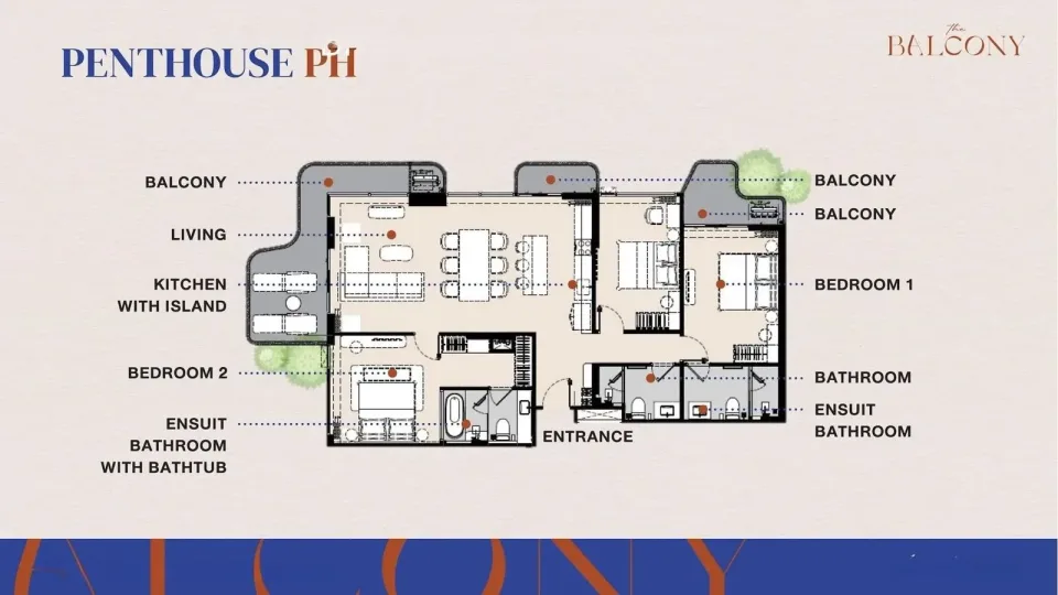 3-Bedroom Condo with Pool Access at The Title Balcony Nai Yang, Nai Yang