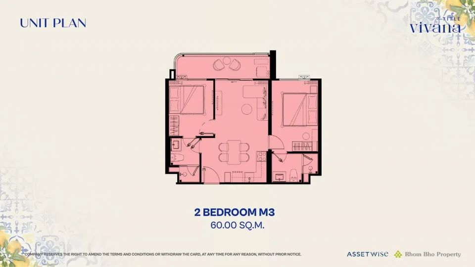 2-Bedroom Condo with City View at The Title Vivana, Kamala