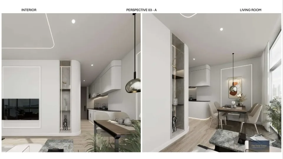 1-Bedroom Condo with Sea View at The Twin Tower Jomtien Pattaya, Jomtien