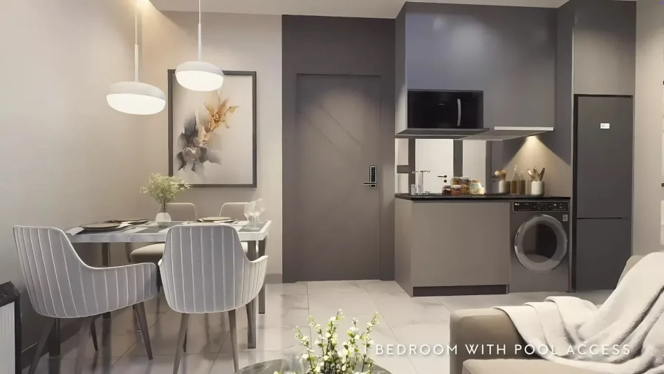 Квартира с 1 спальней и видом на бассейн в Zenith Pattaya, Паттайя