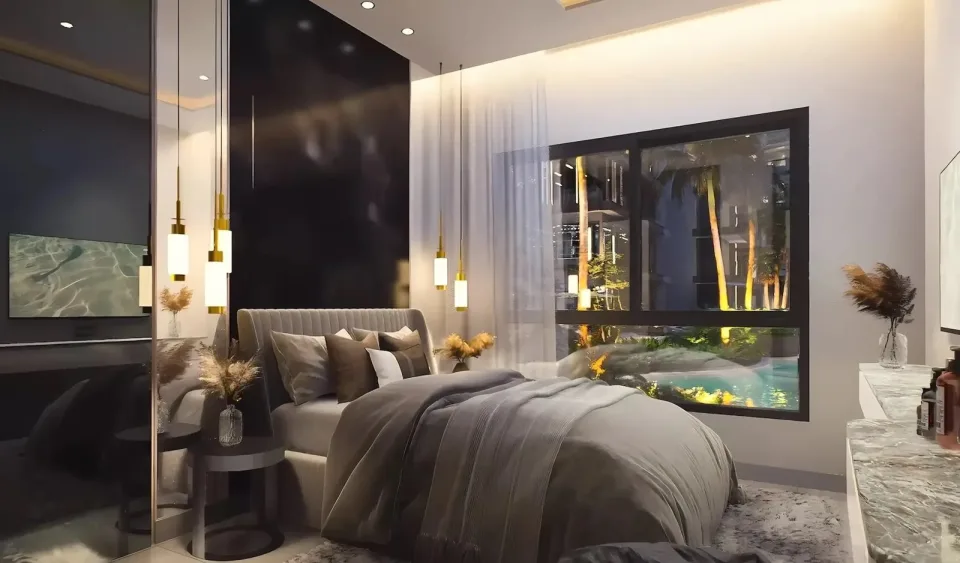 Квартира с 2 спальнями и видом на бассейн в Zenith Pattaya, Паттайя
