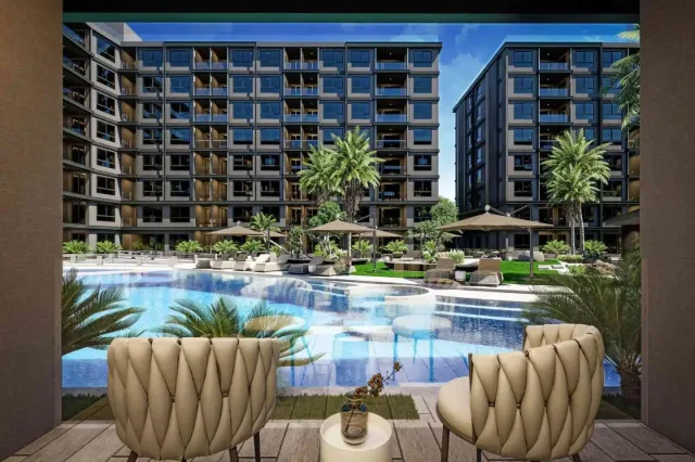 Квартира с 2 спальнями и видом на бассейн в Zenith 2 Pattaya, Паттайя