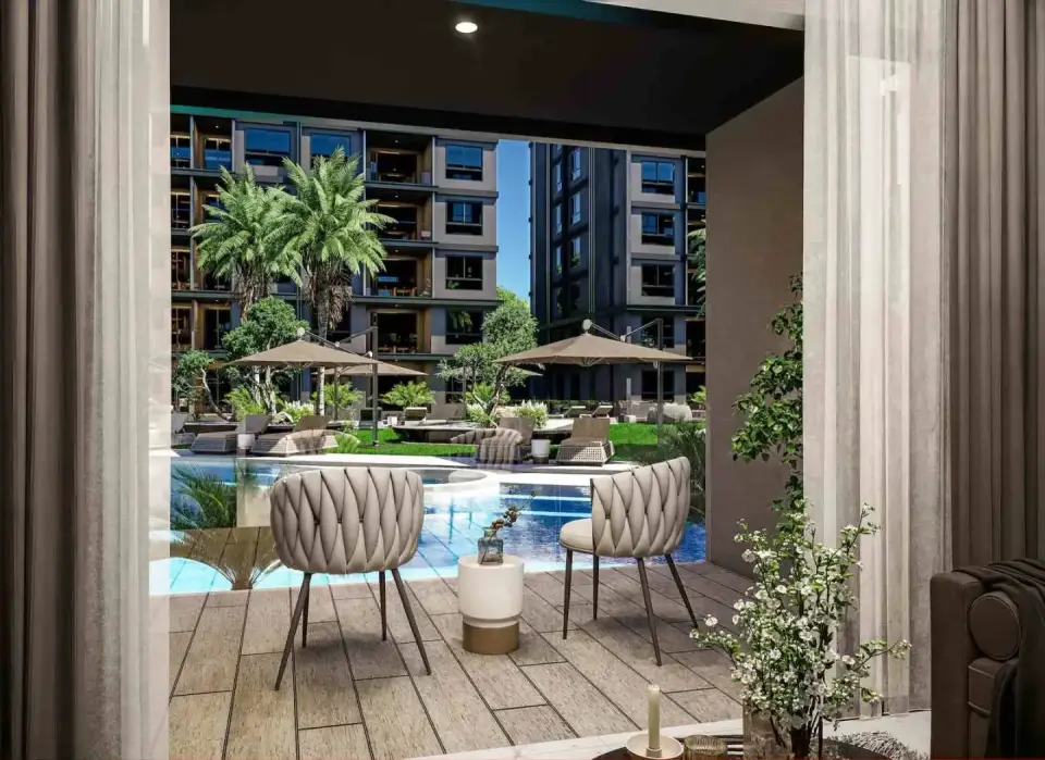 Квартира с 2 спальнями и видом на бассейн в Zenith 2 Pattaya, Паттайя