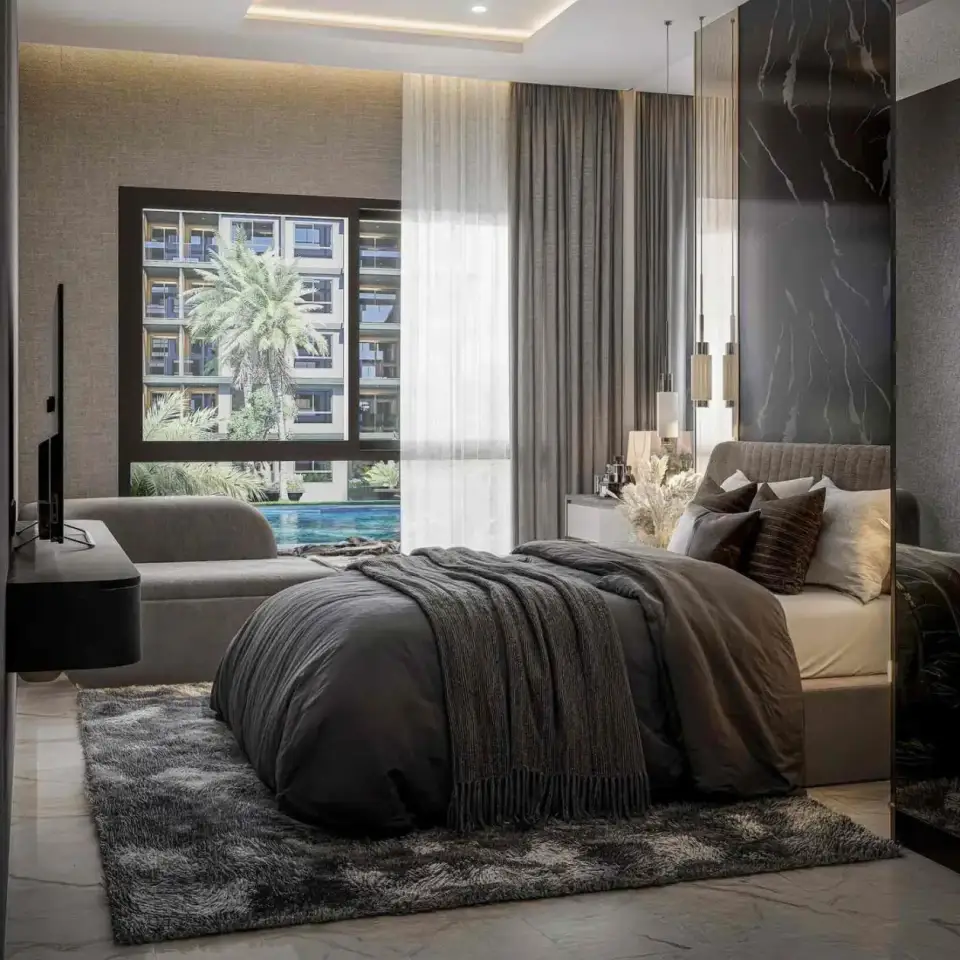 Квартира с 2 спальнями и видом на бассейн в Zenith 2 Pattaya, Паттайя
