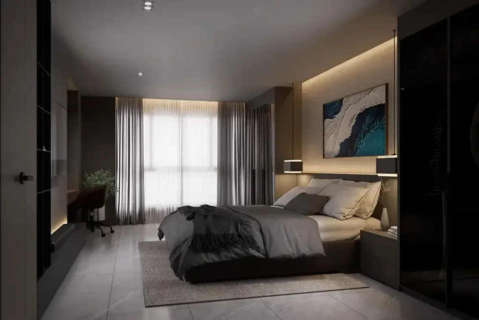 Квартира с 2 спальнями и видом на сад в Zensiri Estate & Residences Jomtien, Паттайя