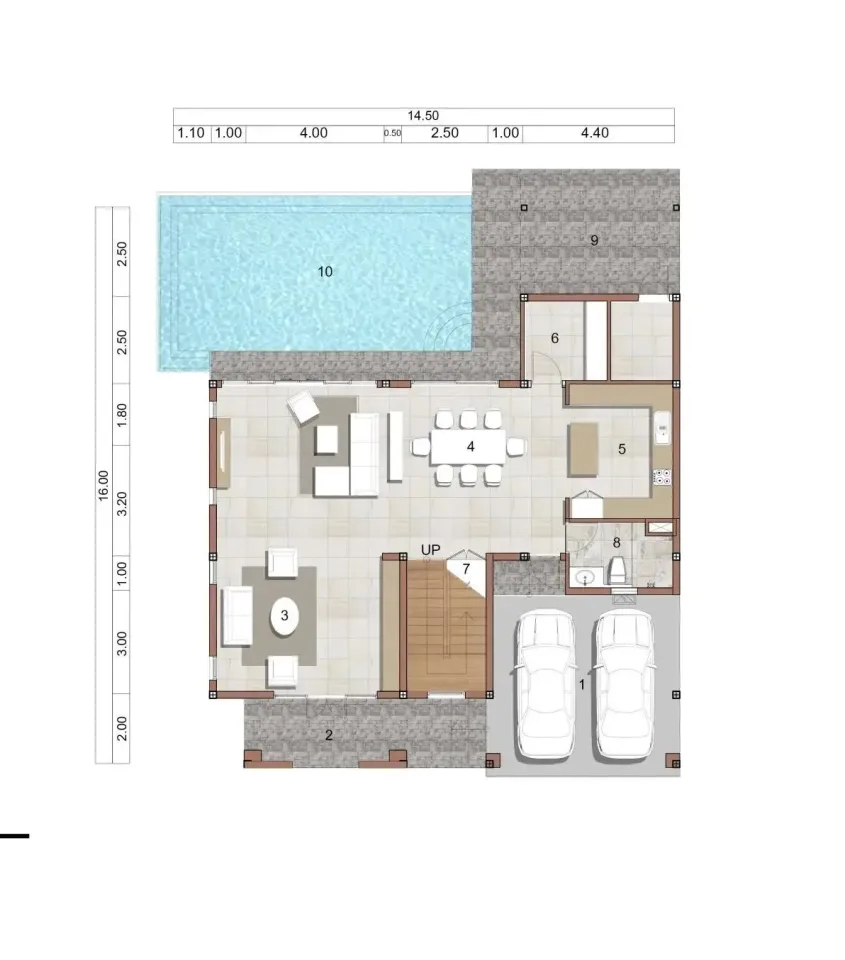 Вилла с 3 спальнями и частным бассейном в Above Element Villa, Пхукет