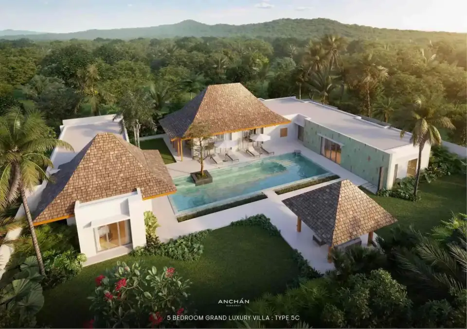 4-Bedroom Villa with Private Pool at Anchan Burgundy, Phuket