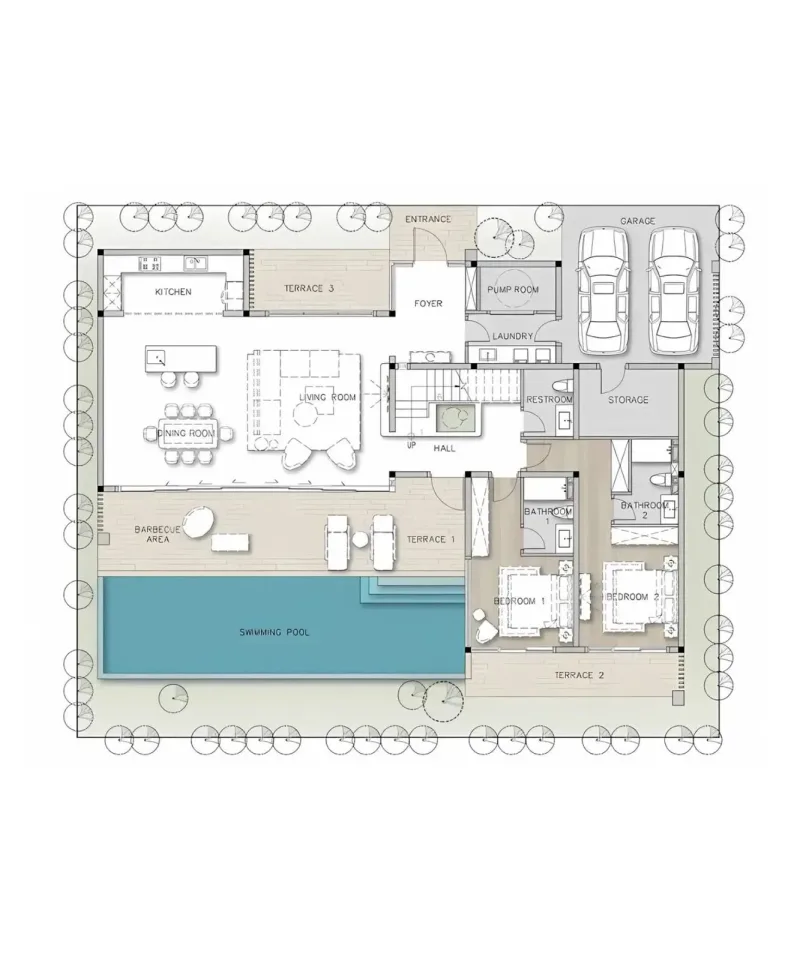 Вилла с 4 спальнями и частным бассейном в Ayana Luxury Villas, Пхукет