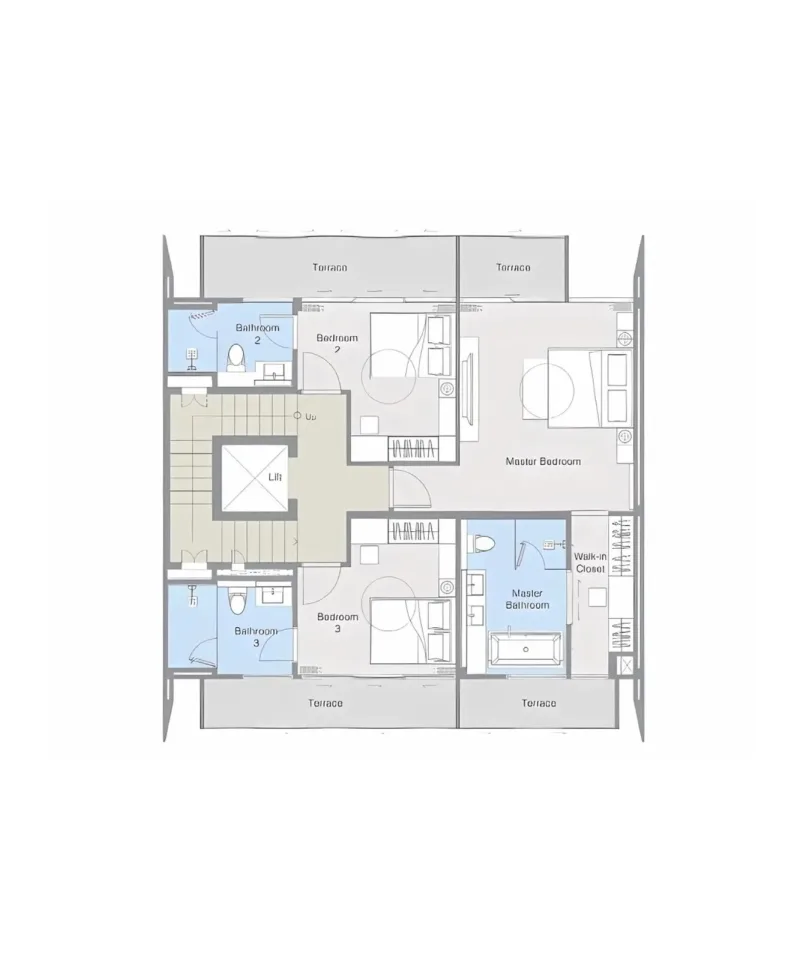 Таунхаус с 4 спальнями и частным бассейном в Banyan Tree Beach Residences Nammu, Пхукет