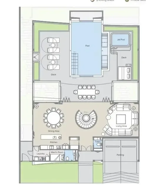 Таунхаус с 4 спальнями и частным бассейном в Banyan Tree Beach Residences Nammu, Пхукет