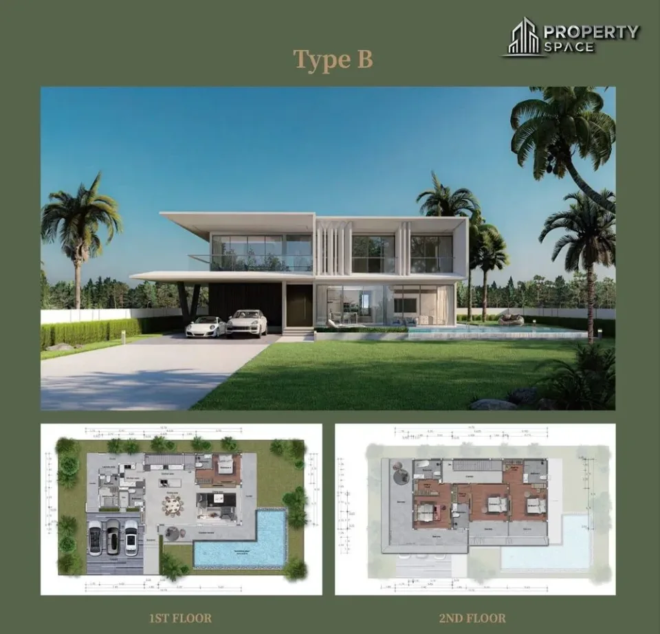 4-Bedroom Villa with Private Pool at Glory Village Pattaya, Pattaya