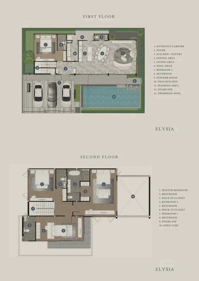 Вилла с 4 спальнями и частным бассейном в Highland Park Pool Villas, Паттайя