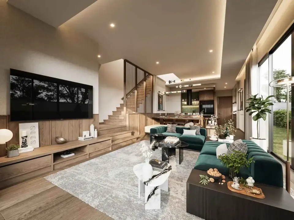 4-Bedroom Villa with Private Garden at PYCHE Pattaya Motorway, Pattaya