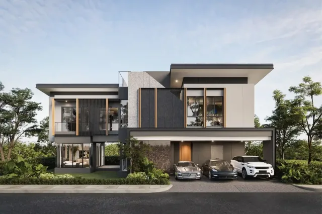 4-Bedroom Villa with Private Pool at PYCHE Pattaya Motorway, Pattaya