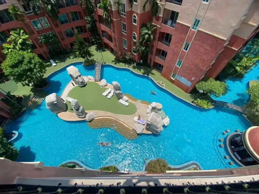 Квартира с 1 спальней и видом на бассейн в Seven Seas Condo Resort Jomtien