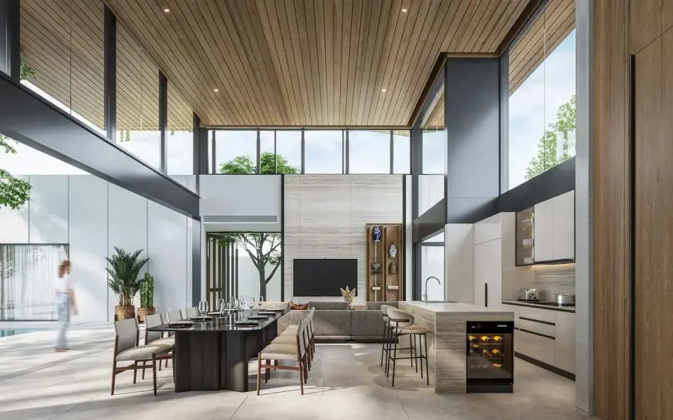 Вилла с 3 спальнями и частным бассейном в Poetry Villas, Банг Тао