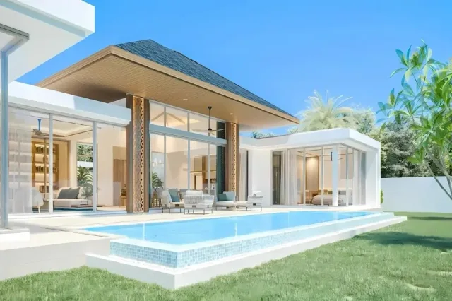 Вилла с 3 спальнями и частным бассейном в The Ozone Campus Villa, Пхукет