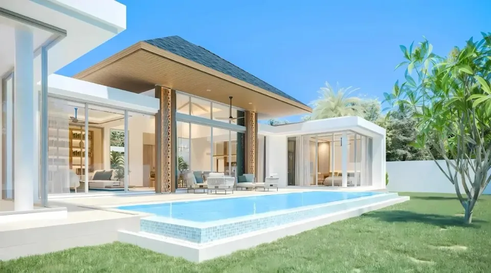 Вилла с 3 спальнями и частным бассейном в The Ozone Campus Villa, Пхукет