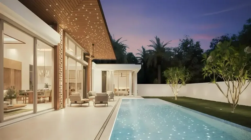 Вилла с 3 спальнями и частным бассейном в The Ozone Campus Villa, Пхукет