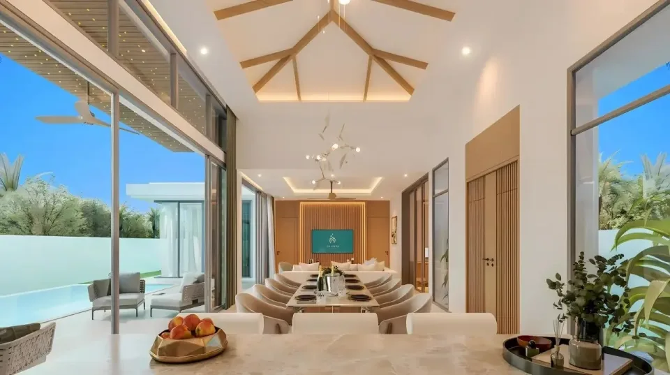 Вилла с 3 спальнями и частным бассейном в The Ozone Campus Villa, Пхукет