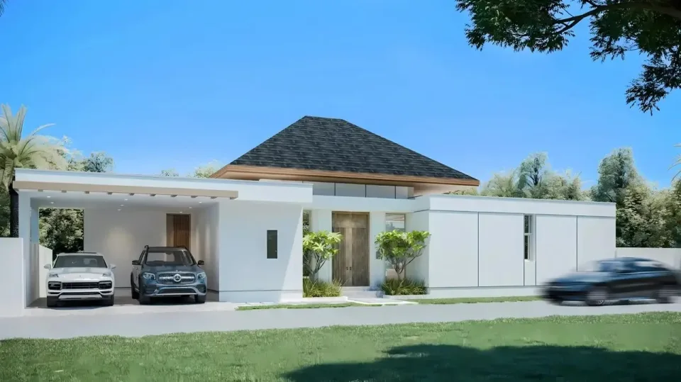 Вилла с 3 спальнями и частным бассейном в The Ozone Campus Villa, Пхукет
