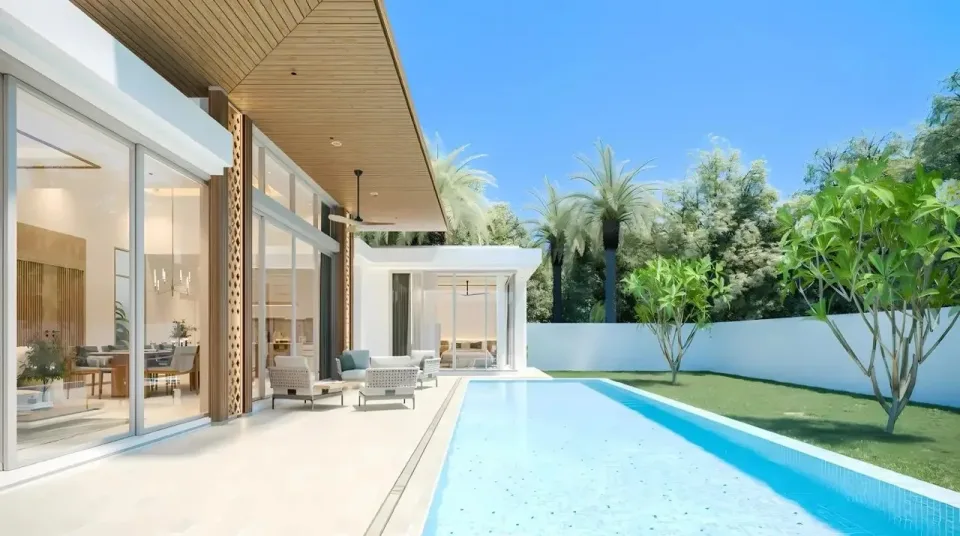 Вилла с 3 спальнями и частным бассейном в The Ozone Campus Villa, Пхукет