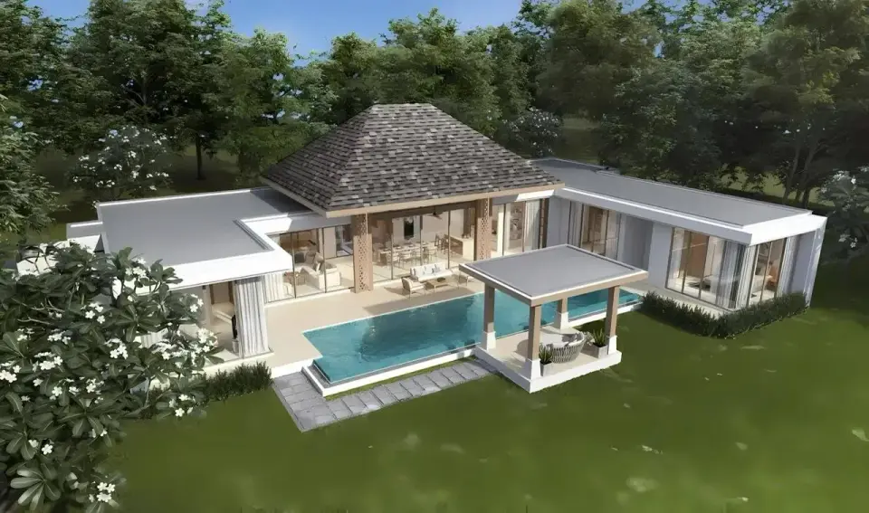 Вилла с 5 спальнями и частным бассейном в The Ozone Campus Villa, Пхукет
