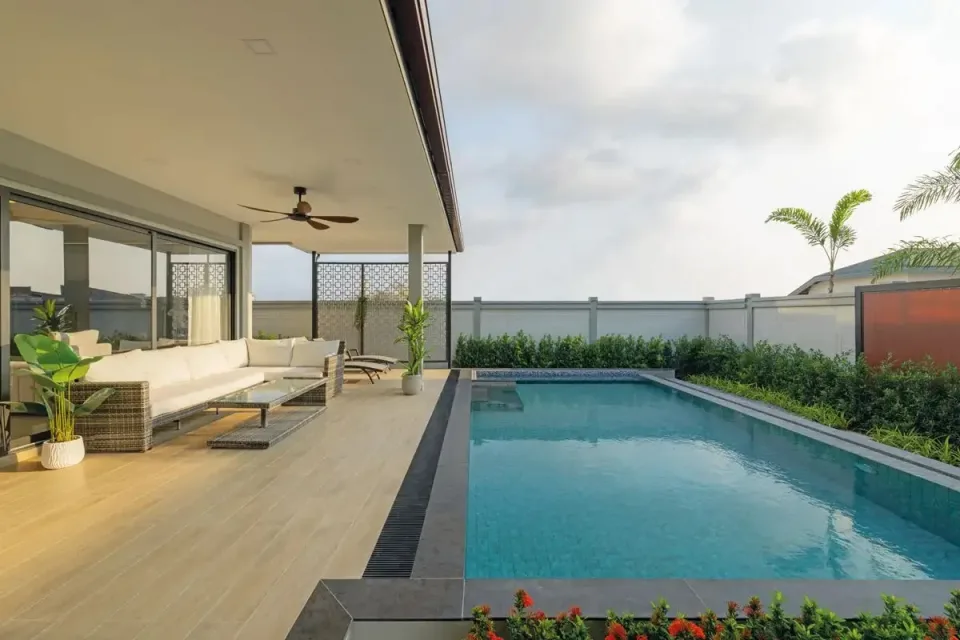 Вилла с 3 спальнями и частным бассейном в Zensiri Estate Jomtien