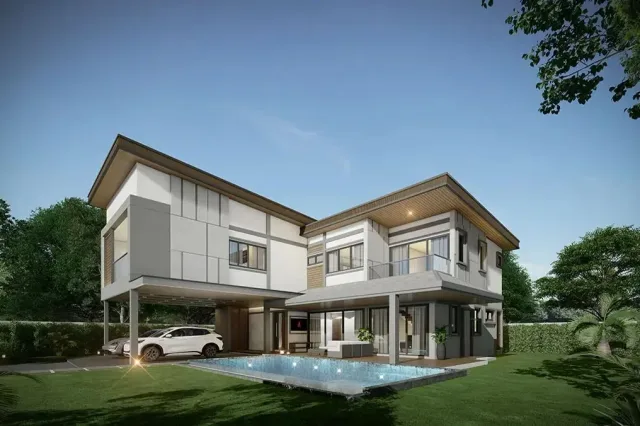 5-Bedroom Villa with Private Pool at Zensiri Estate Jomtien