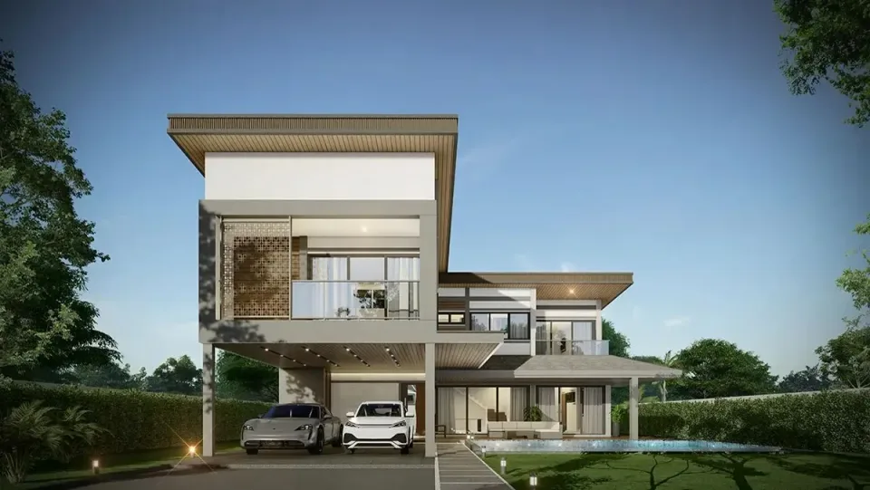 5-Bedroom Villa with Private Pool at Zensiri Estate Jomtien