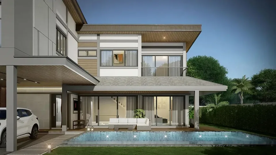 5-Bedroom Villa with Private Pool at Zensiri Estate Jomtien