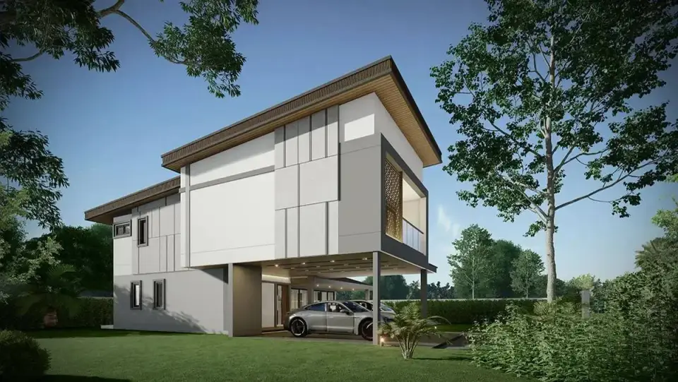 Вилла с 5 спальнями и частным бассейном в Zensiri Estate Jomtien