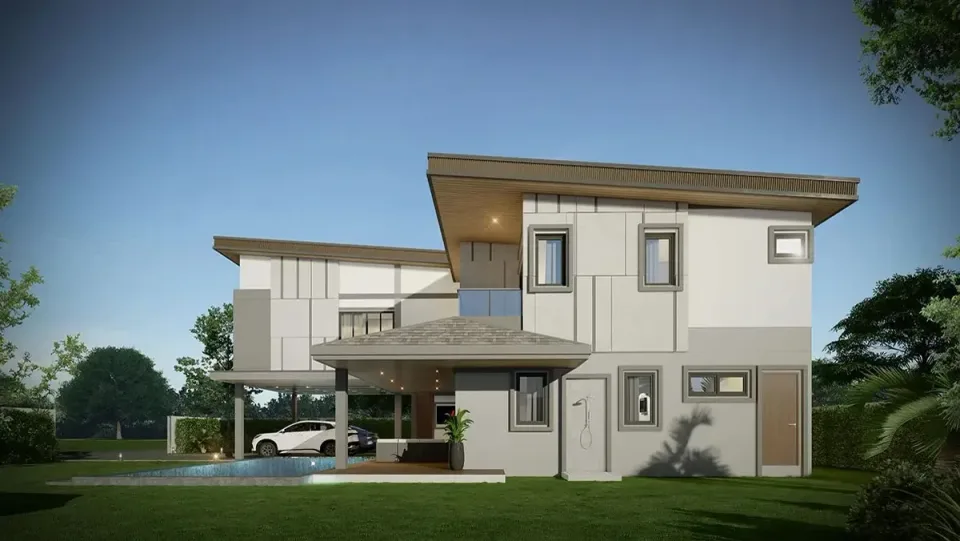 Вилла с 5 спальнями и частным бассейном в Zensiri Estate Jomtien