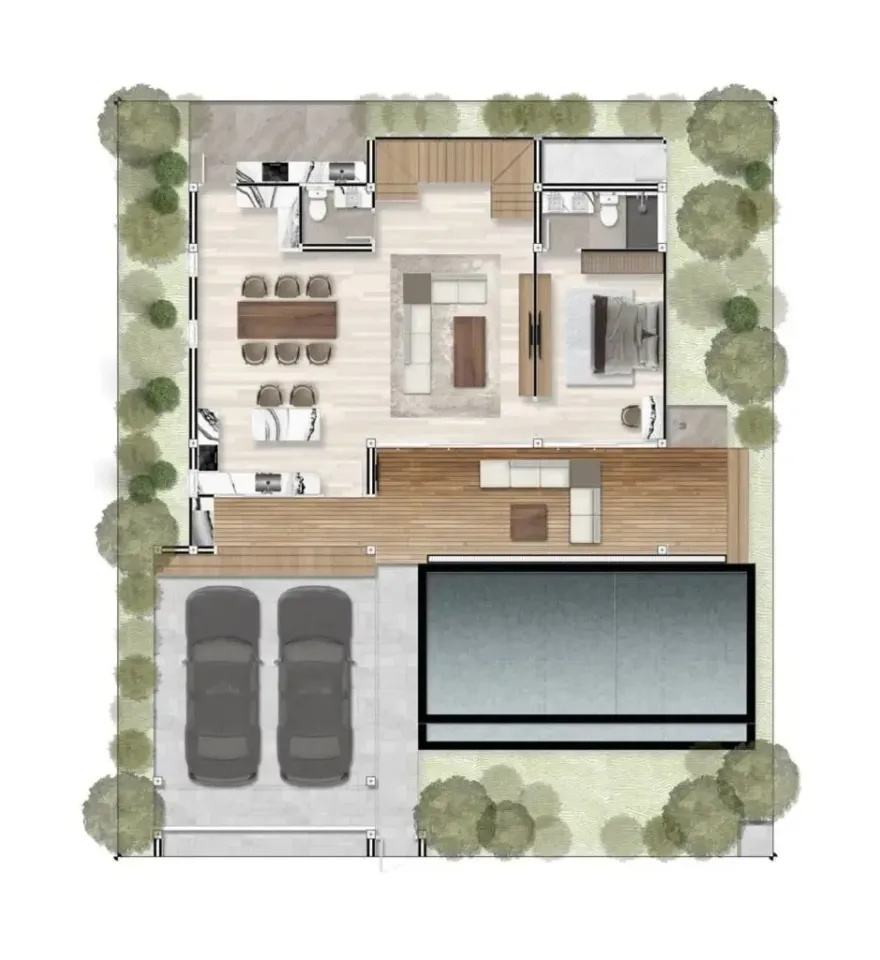 Вилла с 5 спальнями и частным бассейном в Zensiri Estate Jomtien