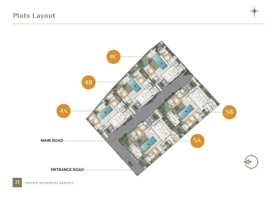 Вилла с 5 спальнями и частным бассейном в Stella Estate Private Residences Bangtao, Пхукет