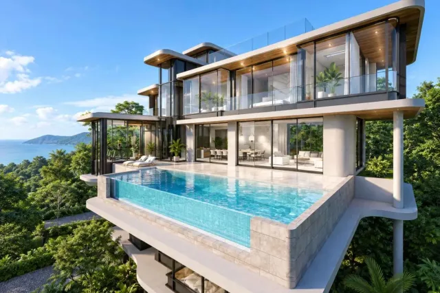 4-Bedroom Villa with Private Pool at Phuvista Naithon, Phuket