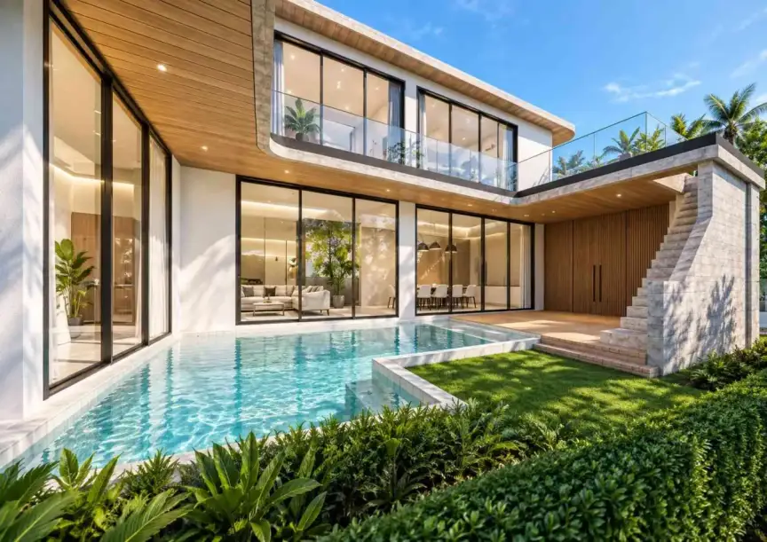 4-Bedroom Villa with Private Pool at Phuvista Naithon, Phuket