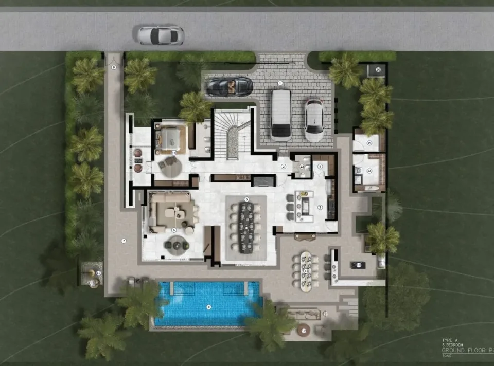3-Bedroom Villa with Private Pool at Narana Villa Phuket, Phuket